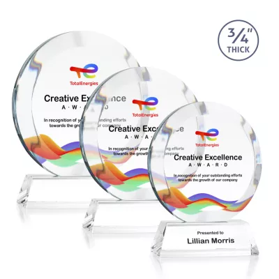 Gibralter VividPrint™ Award on Newhaven Base - Clear