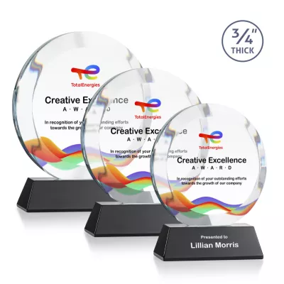 Gibralter VividPrint™ Award on Newhaven Base - Black