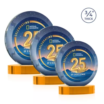 Gibralter Vividprint™ Award on Alberton Base - Amber