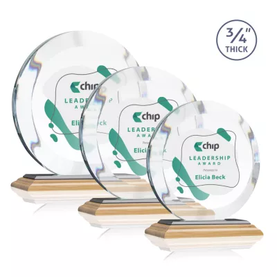 Gibralter VividPrint™ Award - Bamboo/Black