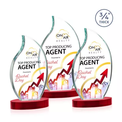 Croydon VividPrint™ Award on Alberton Base - Red