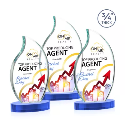Croydon VividPrint™ Award on Alberton Base - Sky Blue