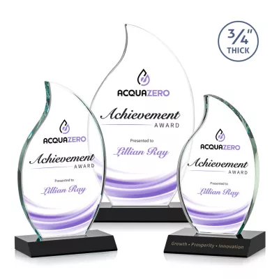Croydon Flame VividPrint™ Award - Black
