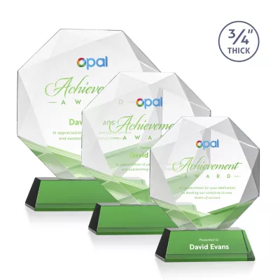 Bradford VividPrint™ Award on Newhaven Base - Green