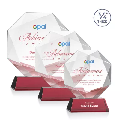 Bradford VividPrint™ Award on Newhaven Base - Red