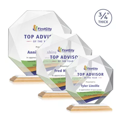 Bradford VividPrint™ Award - Bamboo/White