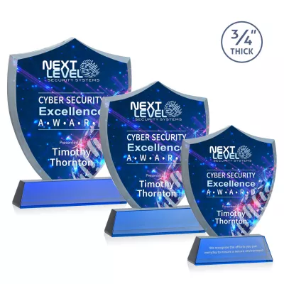 Scudo Shield VividPrint™ Award on Newhaven - Blue