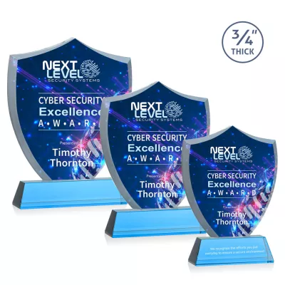 Scudo Shield VividPrint™ Award on Newhaven - Sky Blue