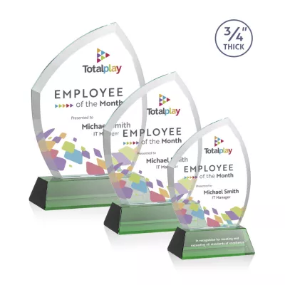 Daltry VividPrint™ Award on Newhaven Base - Green