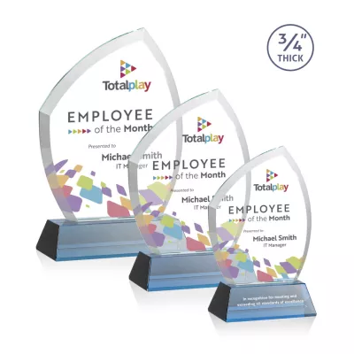 Daltry VividPrint™ Award on Newhaven Base - Sky Blue