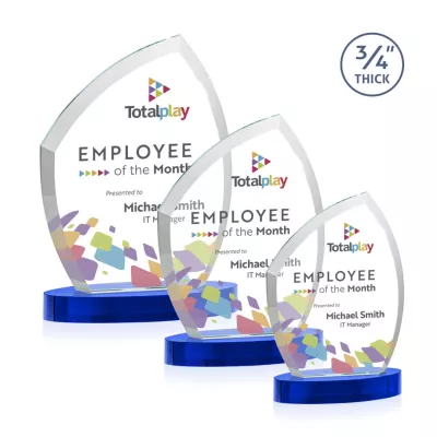 Daltry VividPrint™ Award on Alberton Base - Blue