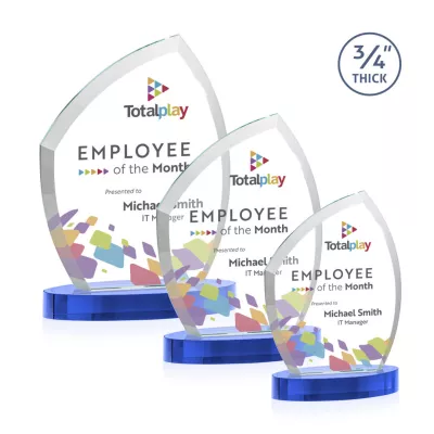 Daltry VividPrint™ Award on Alberton Base - Sky Blue