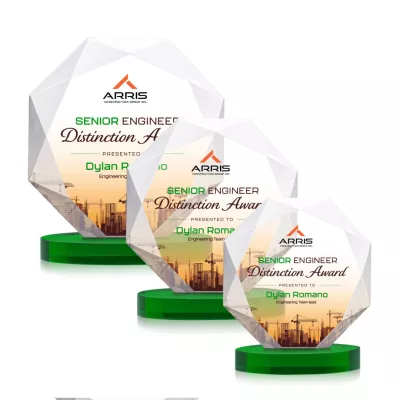 Kitchener VividPrint™ Award on Alberton Base - Green
