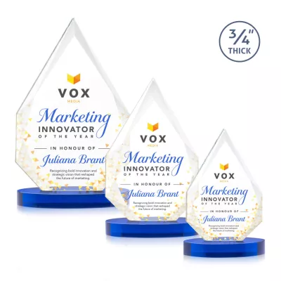 Hawthorne VividPrint™ Award on Alberton Base - Blue