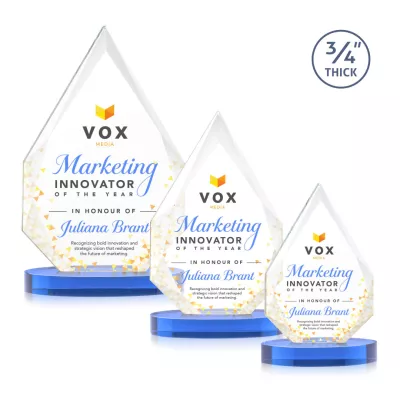 Hawthorne VividPrint™ Award on Alberton Base - Sky Blue