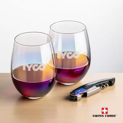 Swiss Force® Opener & Miami Stemless Wine