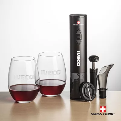 Swiss Force® Opener Set & Carlita Stemless Wine