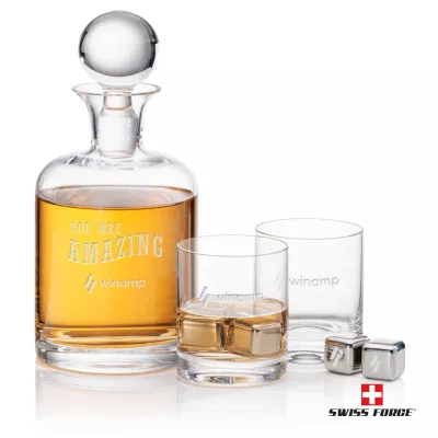 Dresden Decanter Set & Ice Cubes