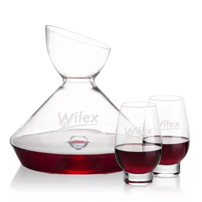 Woodbury Carafe & Glenarden Stemless Wine
