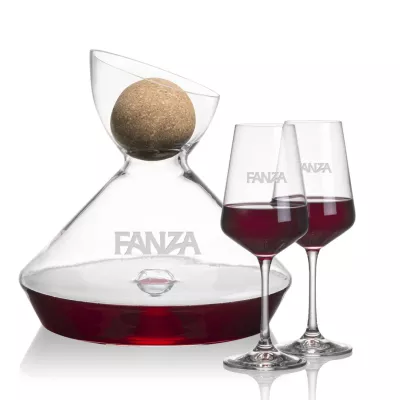 Woodbury Carafe w/Cork Stopper & Cannes Wine