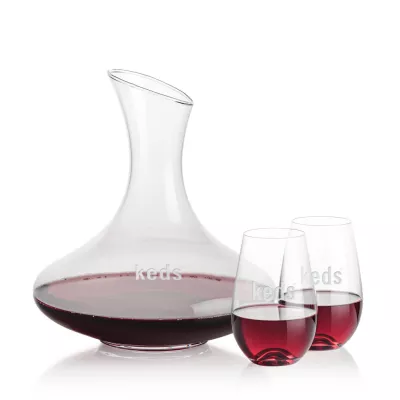 Innisfil Carafe & Boston Stemless Wine