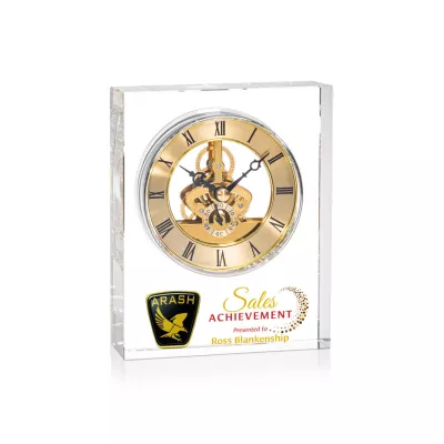 Ashland VividPrint™ Clock - Gold Dial