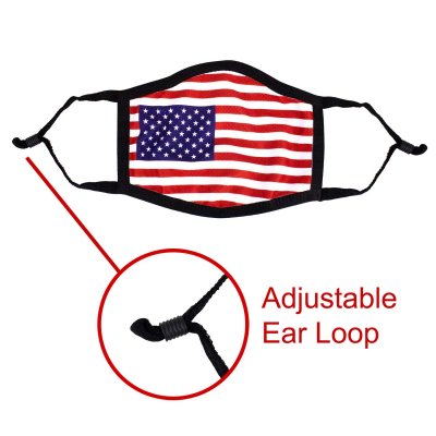 Full Color Sublimation Cooling Face Mask With Adjustable Ear Loop