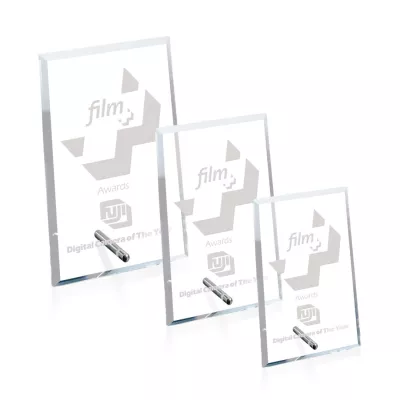 Windsor Rectangle Vertical Award - Chrome