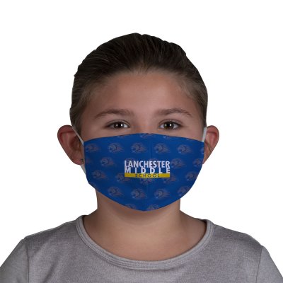 Imprinted Jr Face Cover with Elastic Ear Loops