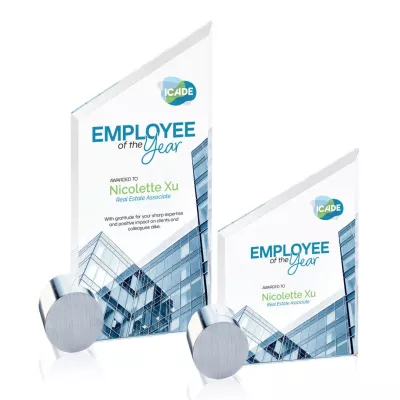 Cooper VividPrint™ Award - Starfire/Chrome Circle