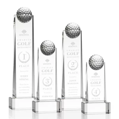 Dunbar Golf Award on Base - Clear