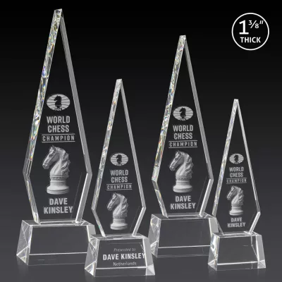 Springfield 3D Award on Robson Base - Clear