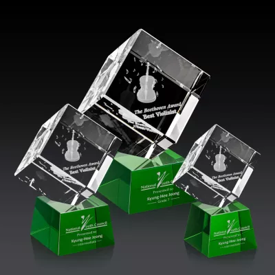 Burrill 3D Award on Robson Base - Green