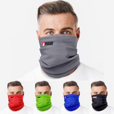 Antimicrobial Sport Mesh Cooling Neck Gaiter Face Mask With SILVADUR & Odor Control