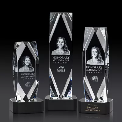 Delta 3D Award on Base - Black