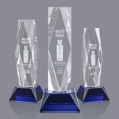 President 3D Award on Base - Blue