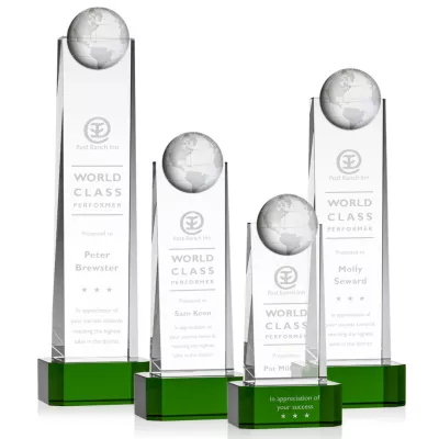 Sherbourne Globe Award on Base - Green