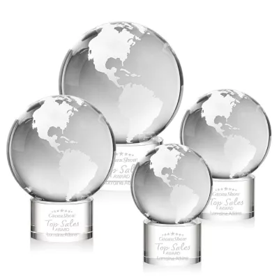 Globe Award on Marvel Base - Clear
