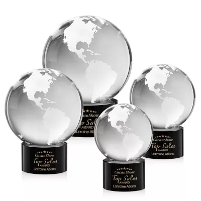 Globe Award on Marvel Base - Black