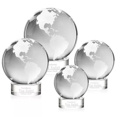 Globe Award on Stanrich Base - Clear