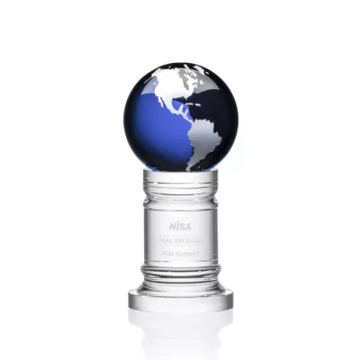 Colverstone Globe Award - Blue/Silver