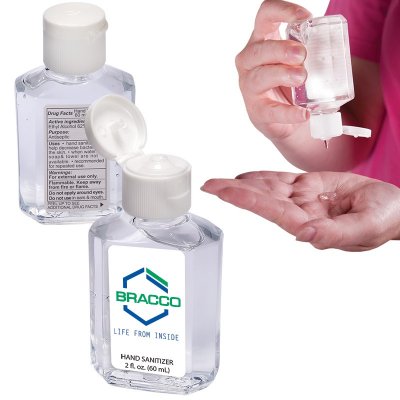 Gel Sanitizer in Square Bottle - 2 oz.