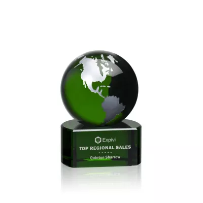 Marcana Globe Award - Green/Silver