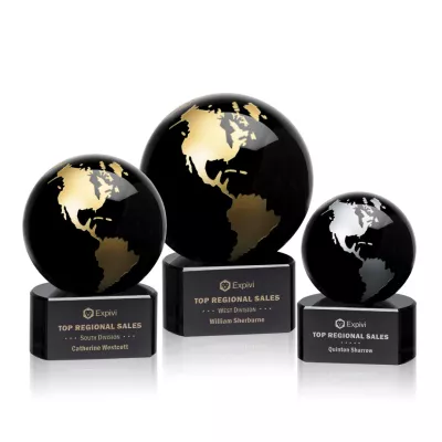 Marcana Globe Award - Black/Gold