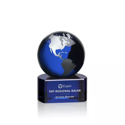 Marcana Globe Award - Blue/Silver