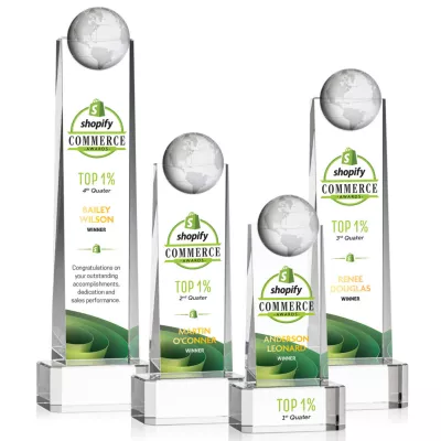 Sherbourne Globe VividPrint™ Award - Clear