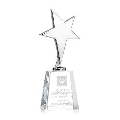 Tuscany Chrome Star on Celestina Base - Clear
