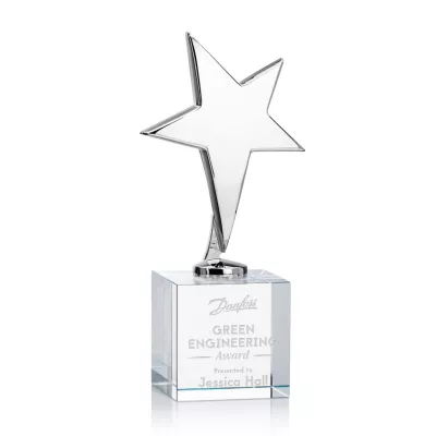Tuscany Chrome Star on Granby Base - Clear