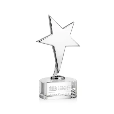 Tuscany Chrome Star on Paragon Base - Clear