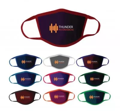3-Ply Full Color Polyester Face Mask
